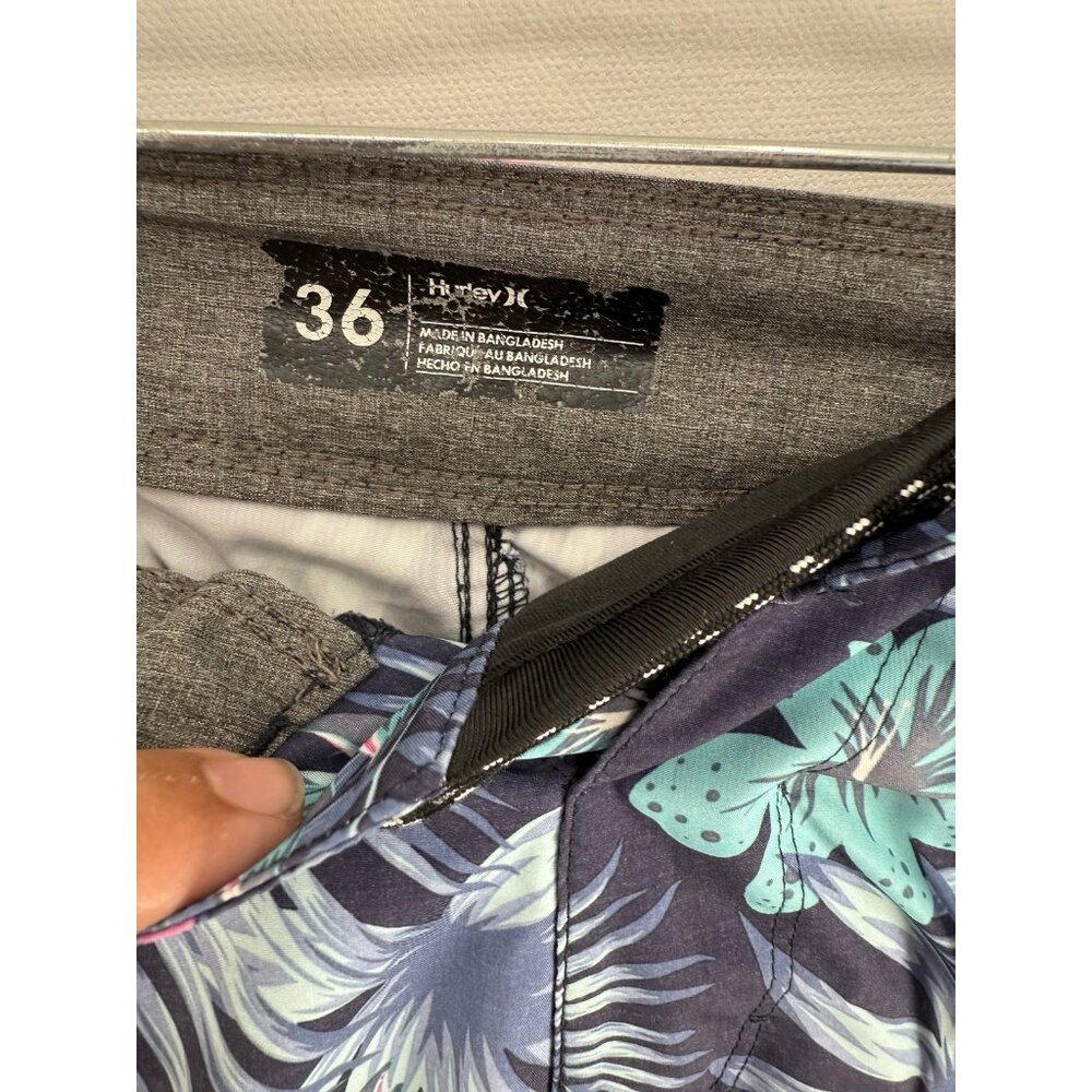 Hurley Board Shorts Mens 36 10" Futura Floral AOP Beach Swim Trunks - Picture 3 of 6